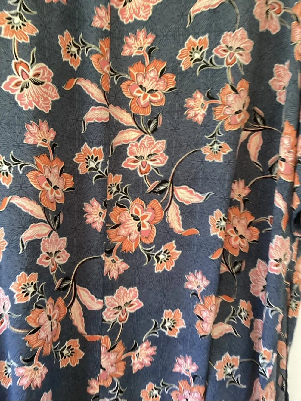 Maurices Floral Kimono Cardigan 2/3 EUC